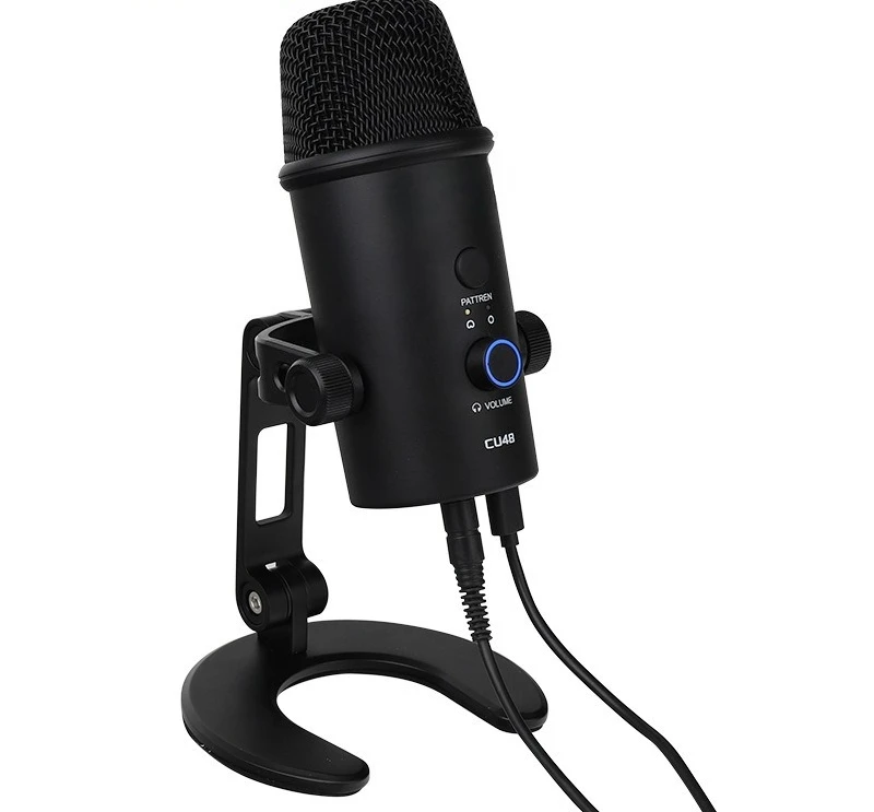 CU48 Professional Condenser Microphone USB Microphone Voice Online Lesson Live