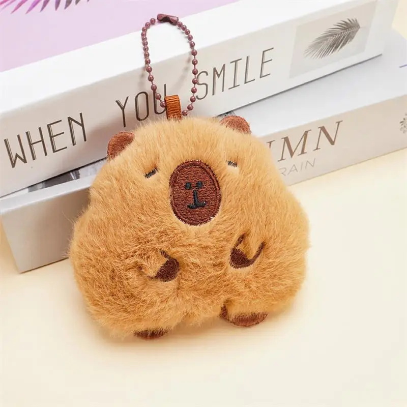 Peluche a Forma di Capibara con Suono, Portachiavi Creativo, Ornamenti per Zaino, Ciondolo per Borsa, Accessori per Coppie, Regali di Compleanno