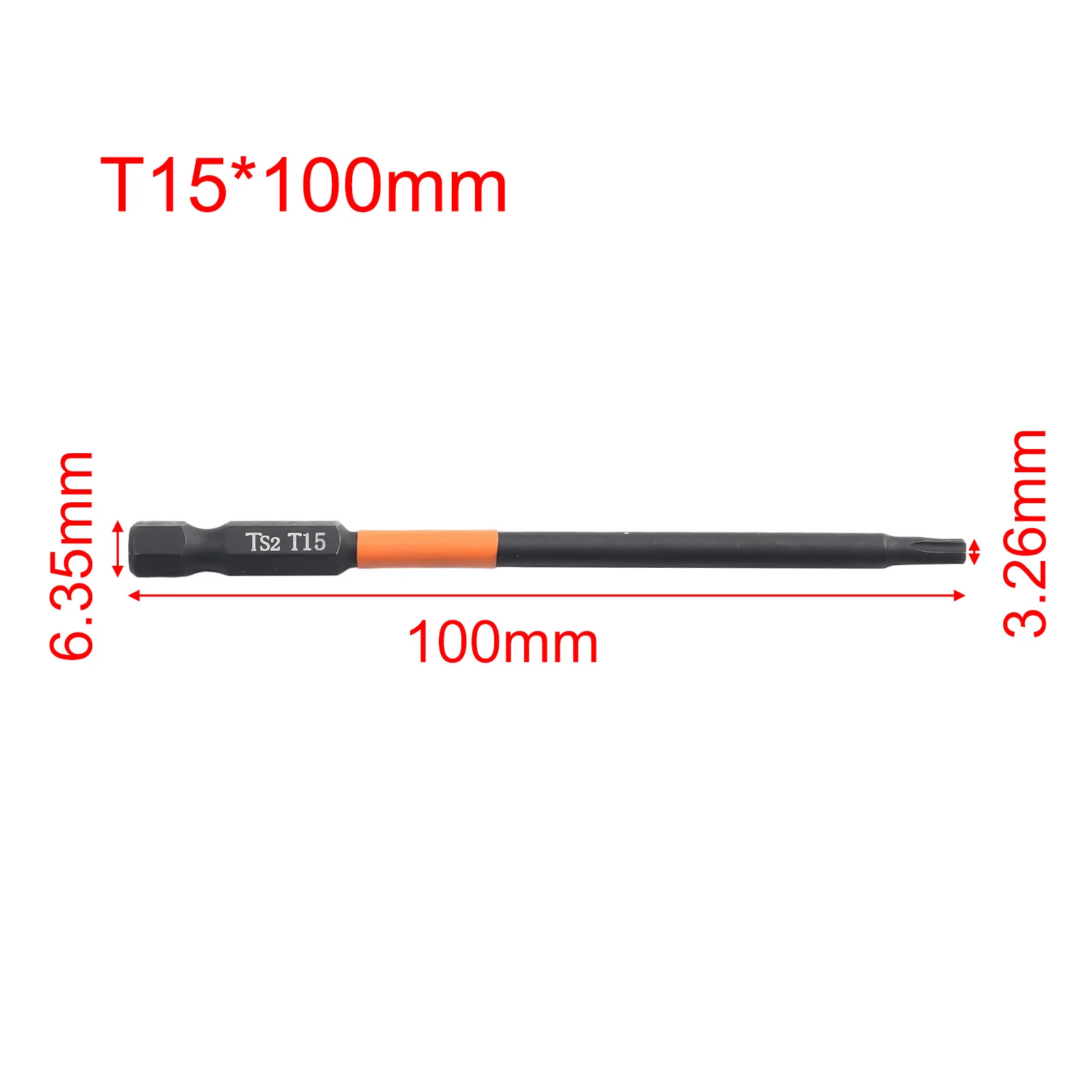 Hand Tools Screwdriver Bit 100mm Alloy Steel 1/4 Hex Shank 1/4 Inch Hex Head Brand New Practical Silver T10-T40