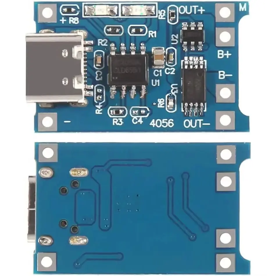 

1pcs -5V- 1A 18650 Lithium Battery Charging Board TP4056 Lithium Charging Mini/Micro USB Type C Charge Module With Protect