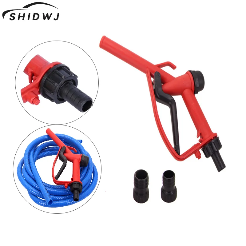 1pc Plastic Manual Heavy Duty Fuel Nozzle Gun With Hook Straight Nozzle - Diesel And Petrol Nozzle Max Flow 45L/M