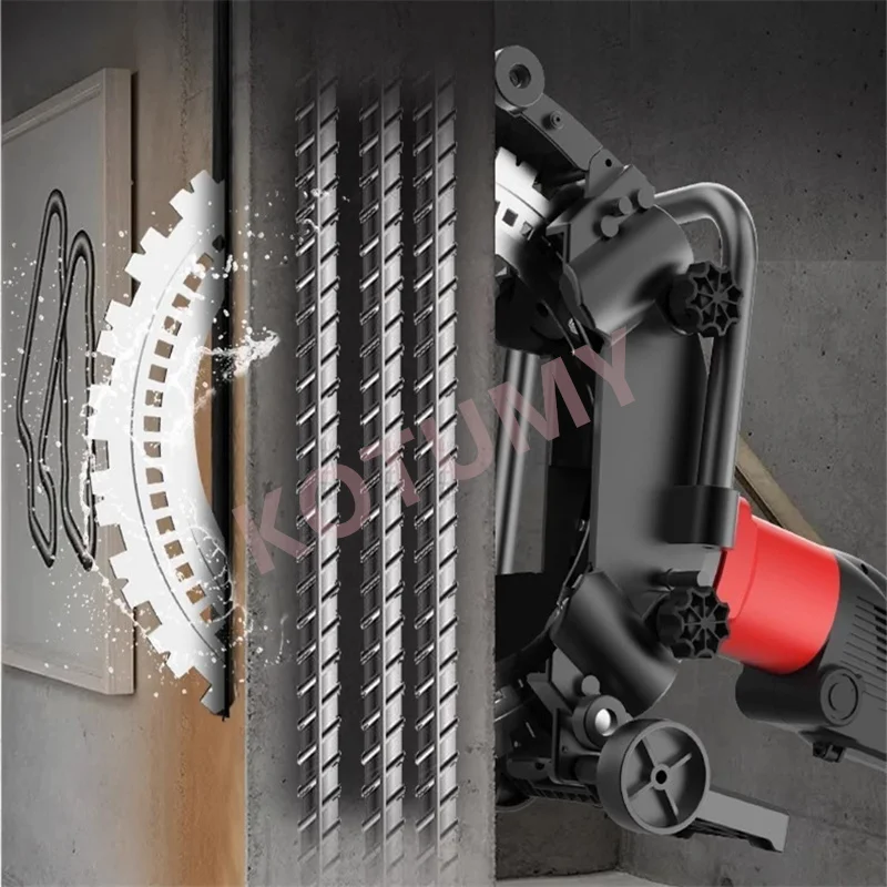 Cement Pavement Cutter 8900W No Adjustment Required Concrete Road Cutting Machine 30cm Deep Cutting Marble Cutter