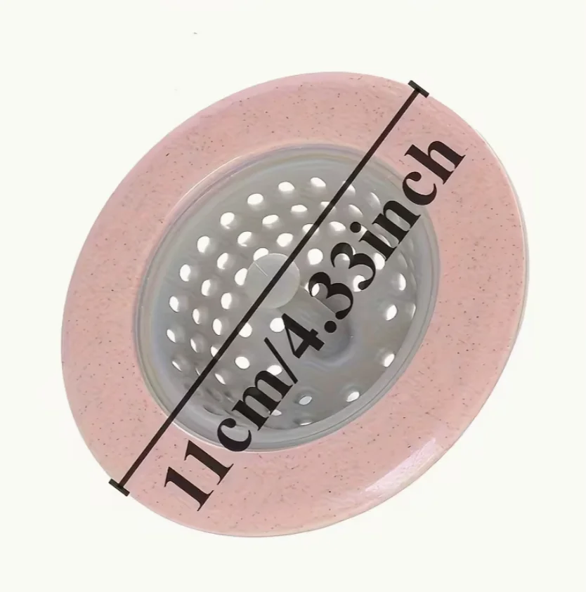 Silicone Anti-Clog Filters, Portable Sink Strainers, Drain Covers for Bathroom & Kitchen, Hair Blocking Drain Mesh Filters image 5
