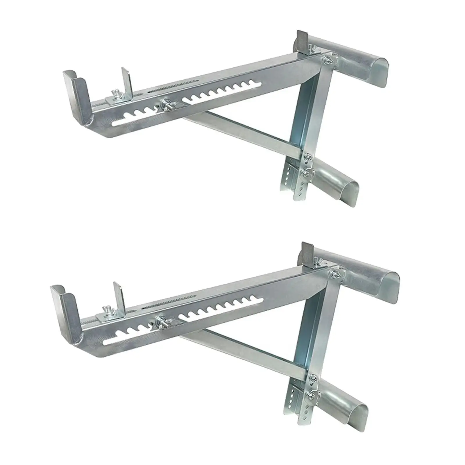 

1 Pair Extension Ladder Jacks Easily Install Accessory for 20" Wide Platform Welded Triangle Structure Scaffold Bracket Steel