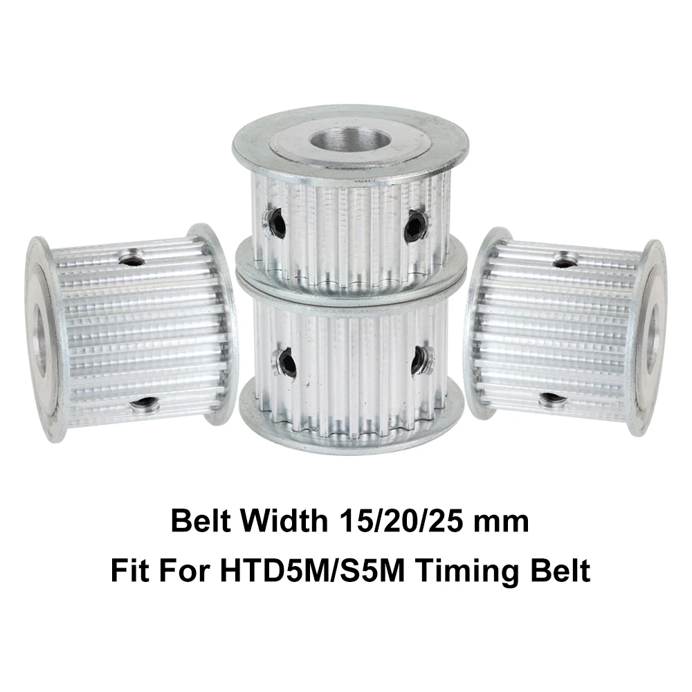 26T 5 メートルタイミングプーリー円弧歯 AF 形状ボア 8-20 ミリメートル電気モーター合金プーリーホイール 26 歯 10/15/20/25 ミリメートルベルト幅