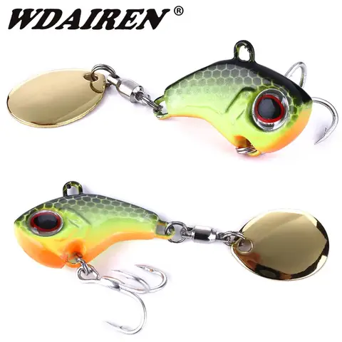 Metal Vibrating Spoon Lure for Pike Bass WDAIREN
