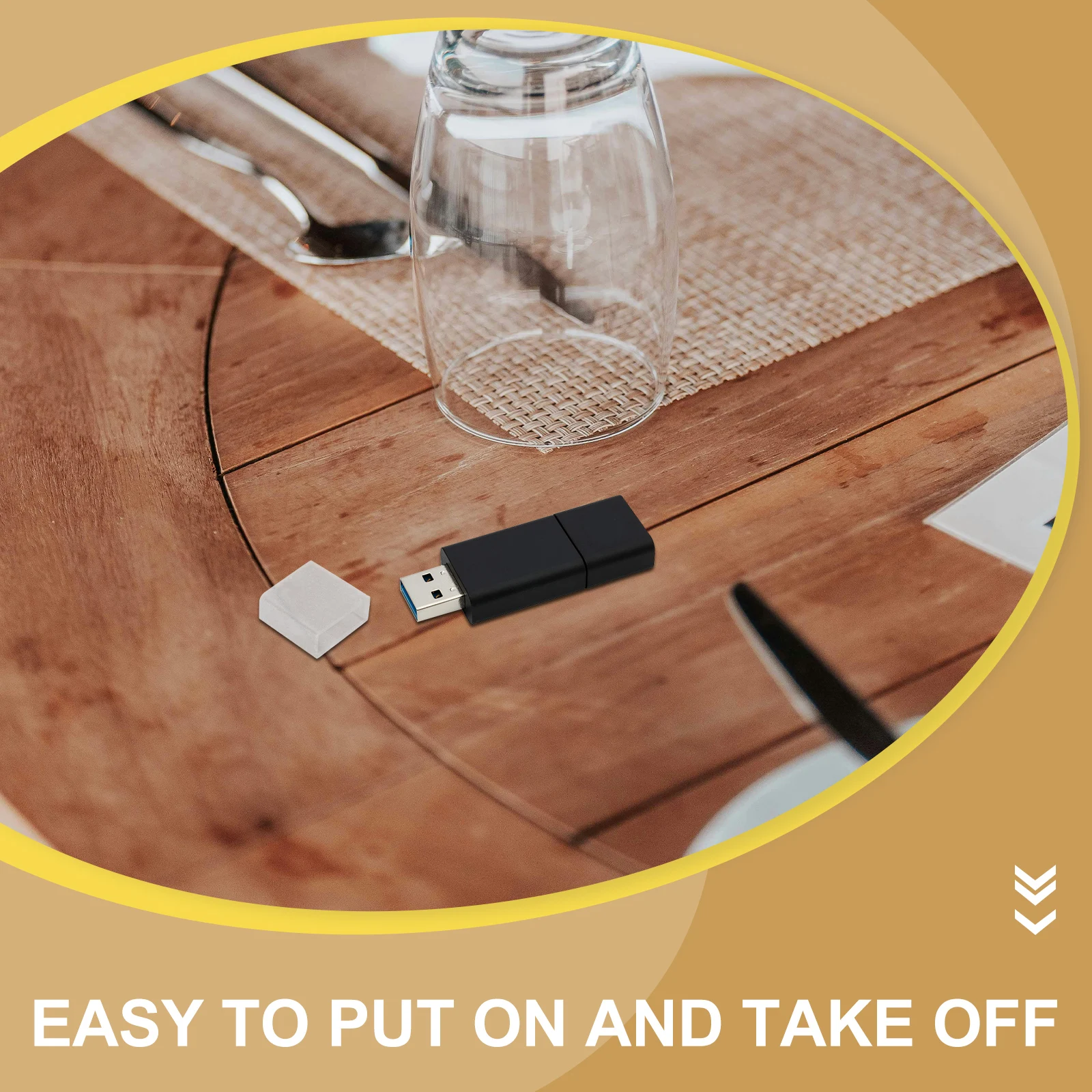 

20 Pcs Protection USB Flash Drive Cover Dust Plug for Dustproof Charging Port Plugs