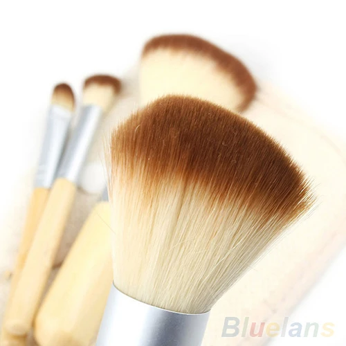 5pcs/set  BAMBOO Makeup Brush Make Up Brushes sets Tools Mineral Powder maquiagem makeup brushes plus Cosmetic wholesale