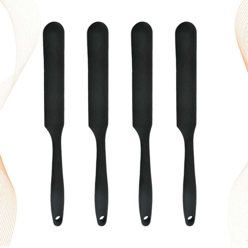 4Pcs High Temperature Resistant Silicone Scraper Multifunction Kitchen Gadget for Cake Cream Spreading Decorating Baking Tools
