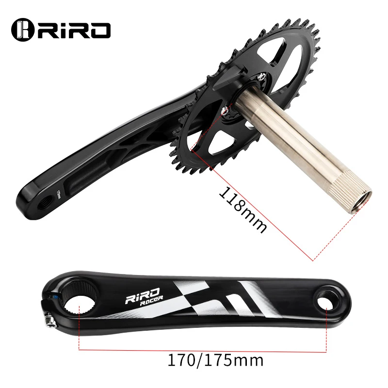 RIRO Bicycle Crank Integrated Crankset Connecting Rods 170/175MM MTB Direct Mount Chainring 32/34/36/38T Bike Accessories