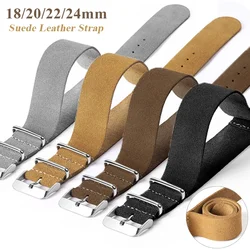 20mm 22mm Suede Leather Watch Strap for Seiko for Omega Sport Wrist Band Universal Watch Bracelet for Samsung Watch 3 4 5 6 Band