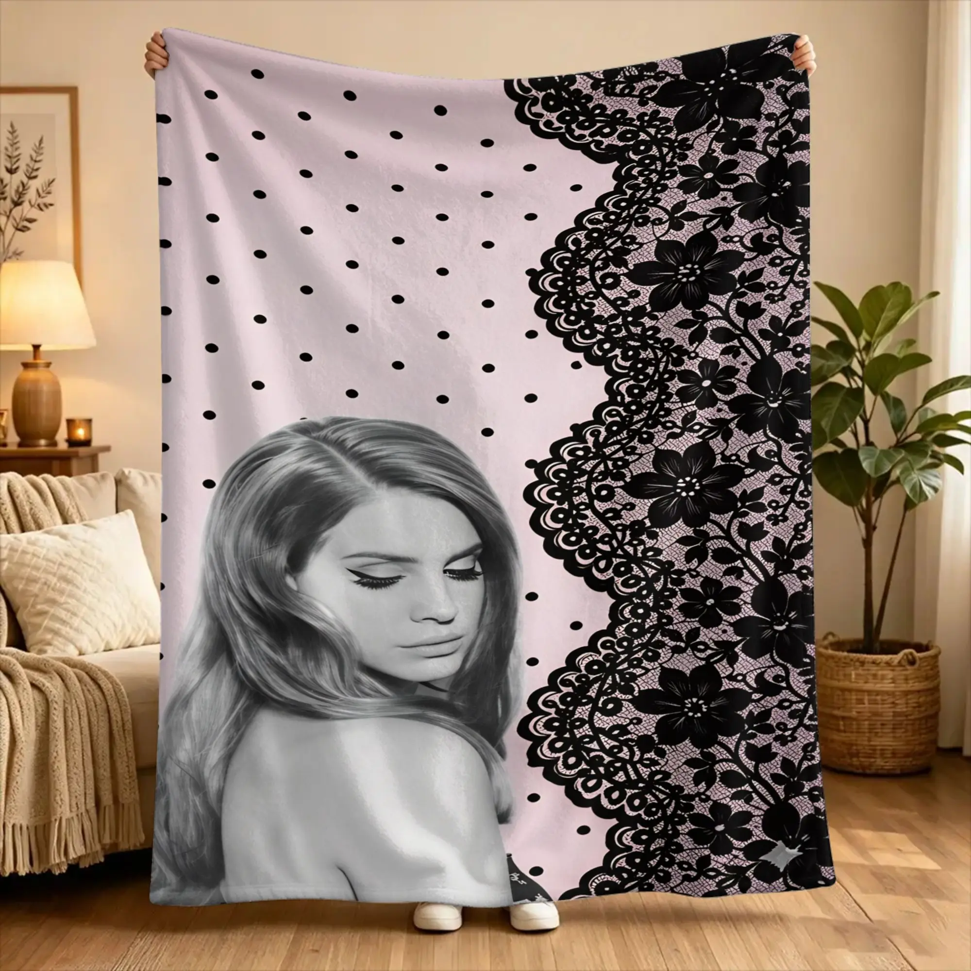 Lana Del Rey Singer Lizzy Grant  Bedding Throws  Flannel Bedspread For Outdoor Street Trend Sofa Bed Cover