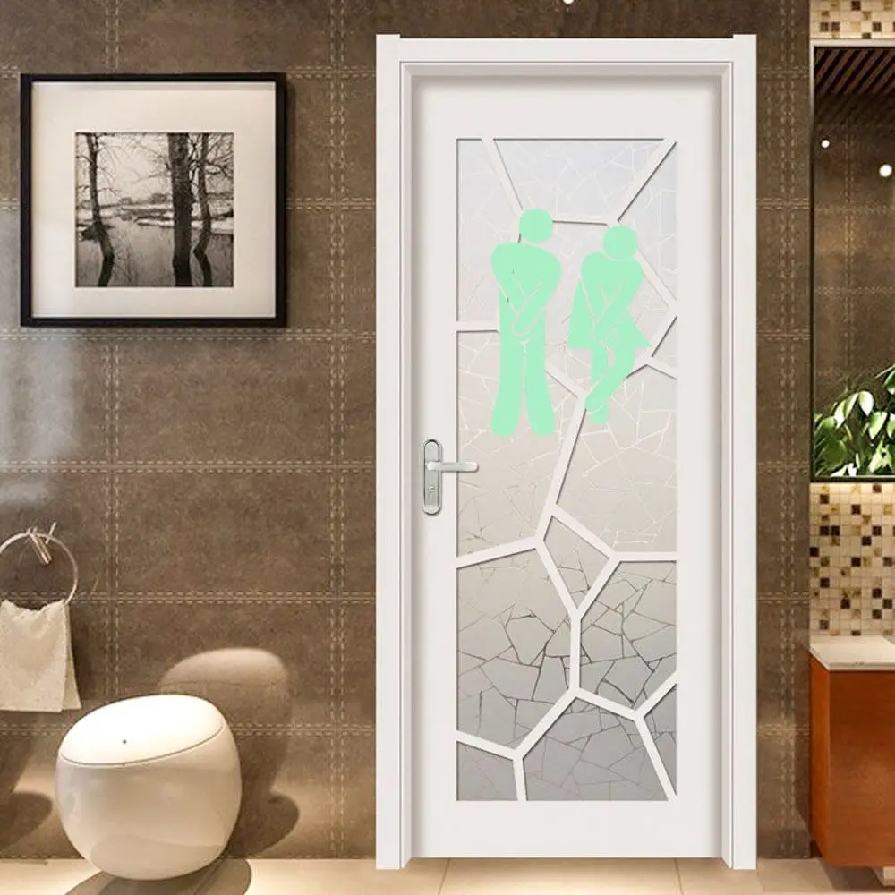 Funny Luminous Bathroom Wall Stickers Home Decor Glow In The Dark Toilet Stickers