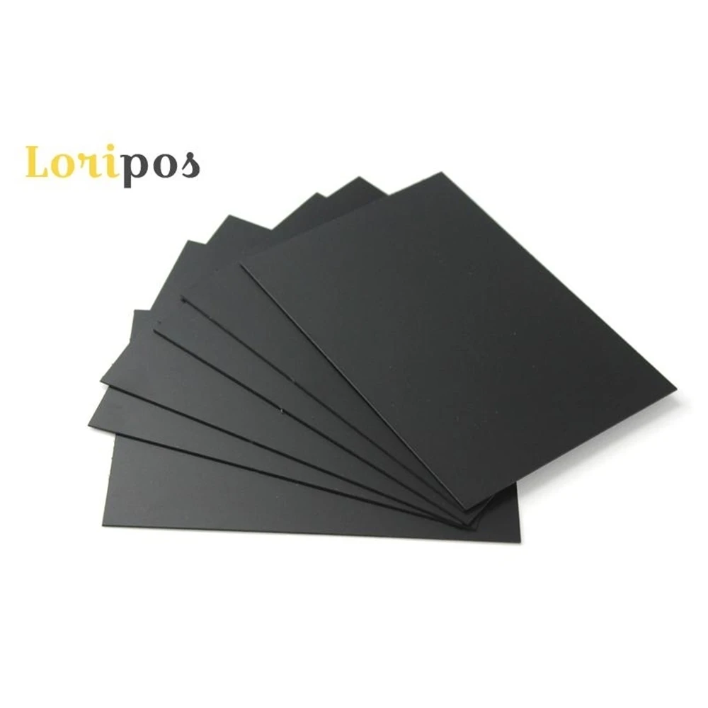 Mini Black Board Erasable Blank Pvc Chalk Card Bakery Cafe Chalkboard Price Tag Sign Heavy Plastic Panels Label Ticket Reusable