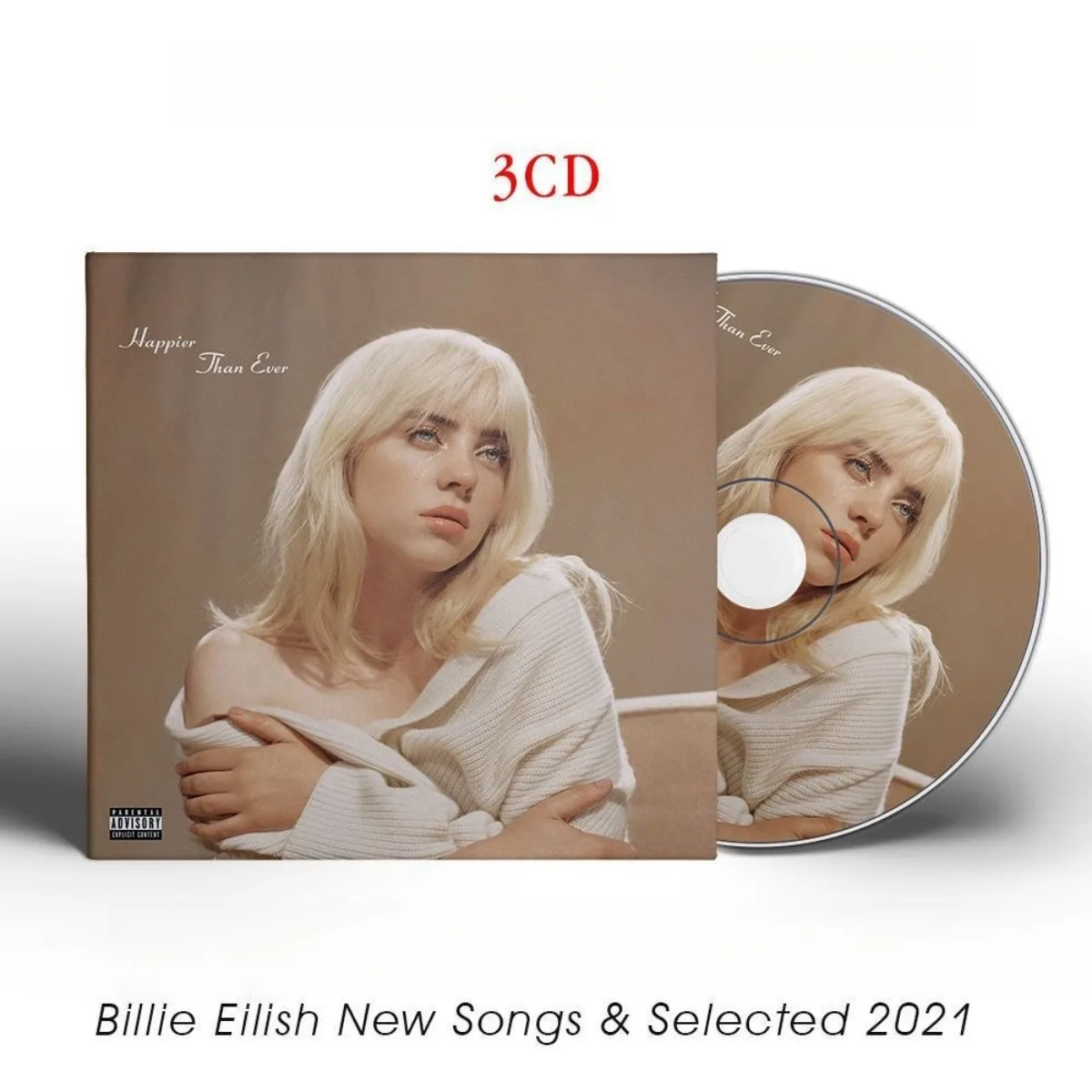 Billie Eilish 2021 Nouvelles chansons et musique sélectionnée sur CD, disque audio physique de la chanteuse pop alternative pour les fans, uniquement CD