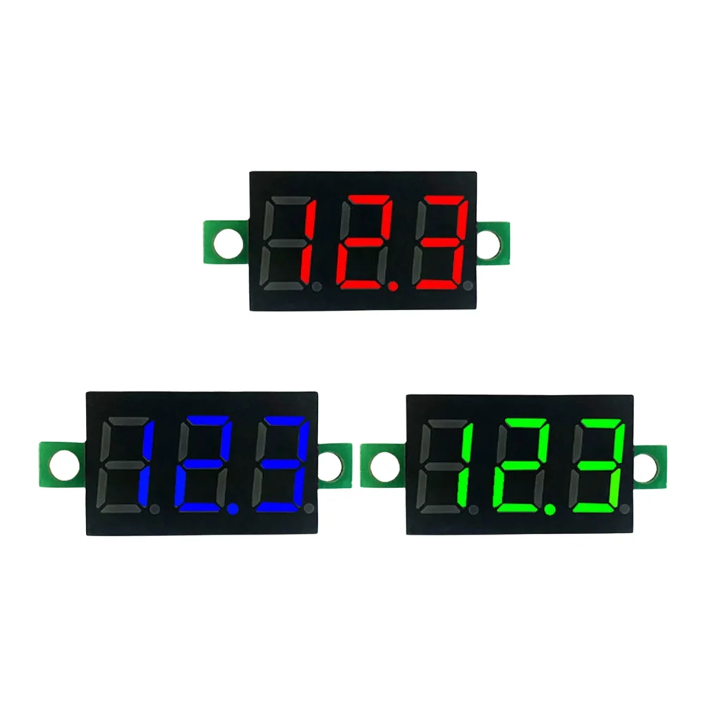 0.28 Inch DC LED Digital Voltmeter Voltage Meter Auto Car Mobile Power Voltage Tester Detector 12V Red Green Blue Yellow
