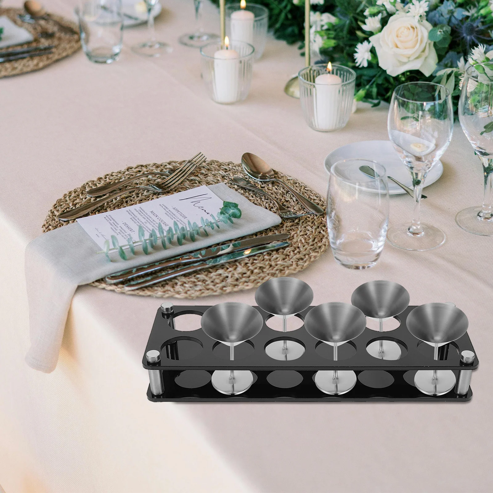 12スロット 3.8cm穴 アクリル製ショットグラスラック バートレイオーガナイザー KTVクラブパーティー用 ドリンクウェアディスプレイ収納 ショットグラストレイ