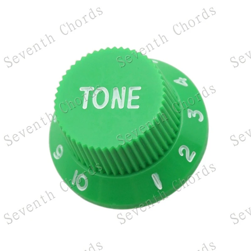 4 Stück Grüne Blaue Rote Rosa Farbige E-Gitarren-Drehknöpfe Potentiometer-Kappen Lautstärke-Ton Musikinstrument Zubehörteile – Detail 16
