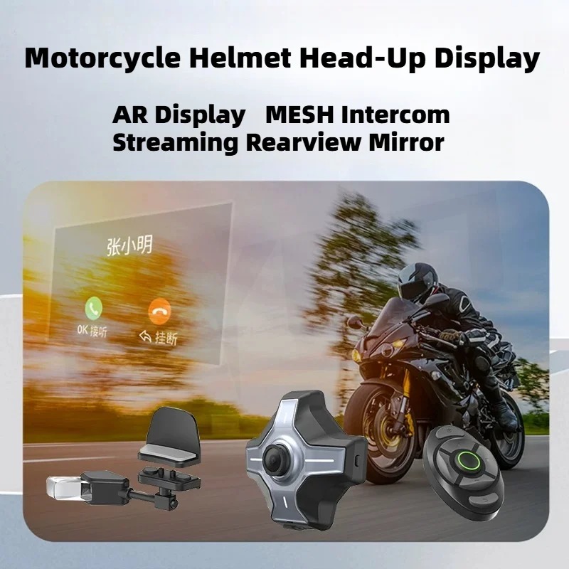 MotoEye Helmet HUD Head Up Display Motorcycle Navigation Locomotive Driving Record Bluetooth Headset accessoires moto motorbike