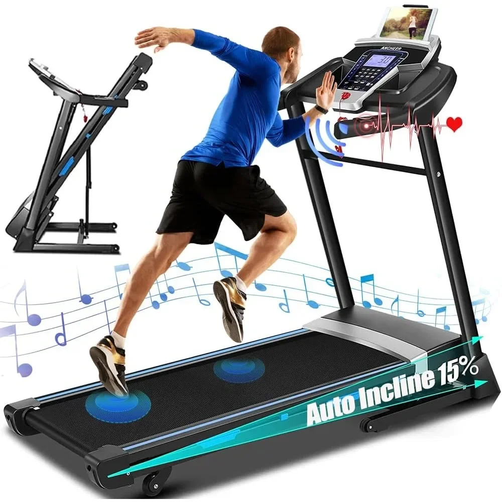 

3.25HP Treadmill,APP Treadmill 300lb Capacity,Folding Treadmills with 15% Auto Incline,,Foldable Treadmill for Home