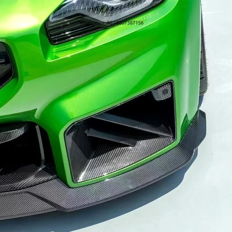 

Suitable for 2021 forBMW M2 G87 Front Bumper air Vent Dry Carbon Fiber Intake Light Frame Exterior Decoration
