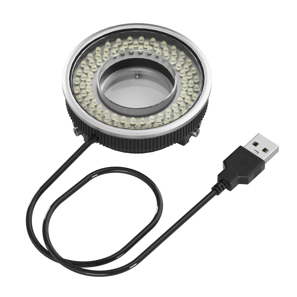 MaAnt MY038 Microscope Polarized 96 LED Ring Light Anti Glare Microscope Lamp Illuminator For Soldering Repair Industrial Camera