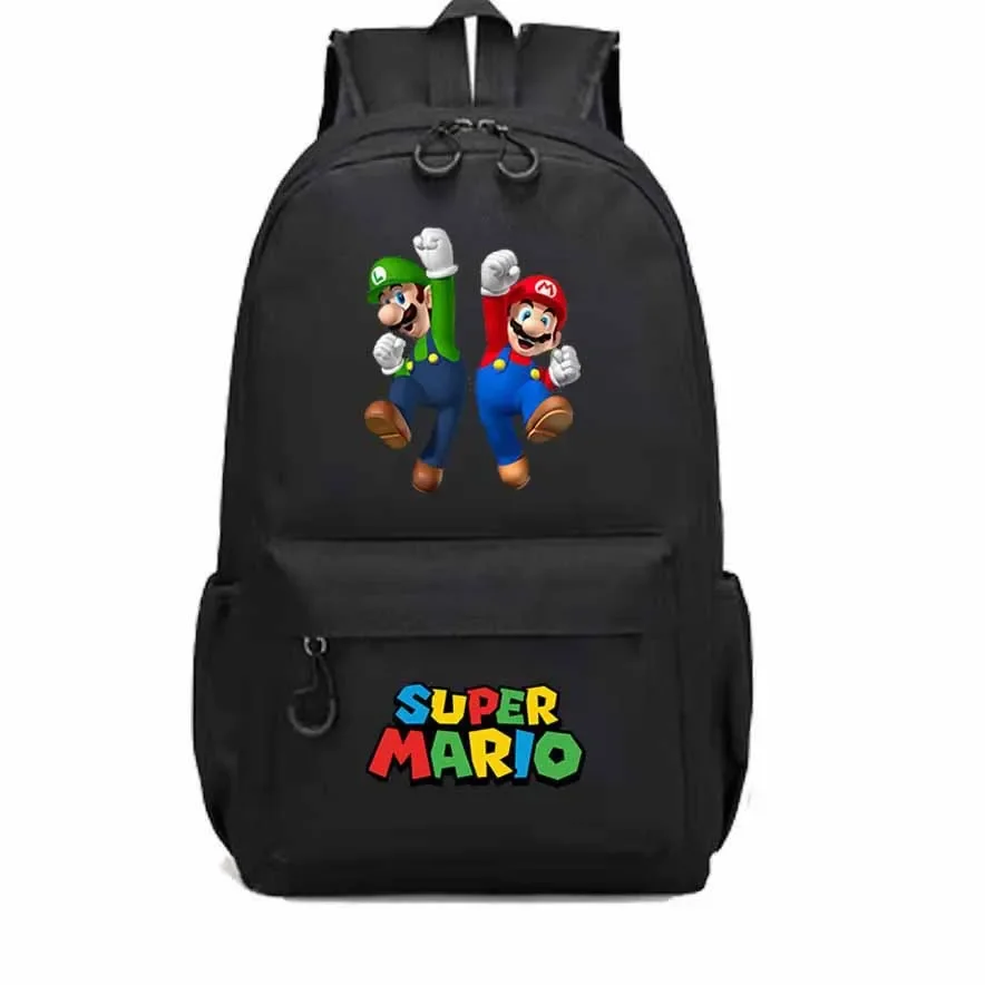 Mochila de juego de Super Mario Para estudiantes de primaria y secundaria, Bolsa Escolar de gran capacidad con dibujos animados, novedad