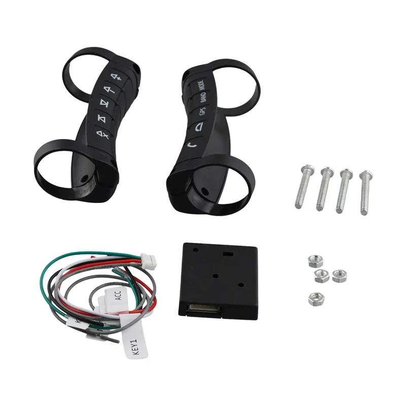 Pop Universal Multi-Function Wireless Steering Wheel Controller Bluetooth DVD Navigation Buttons Controller LED Wireless