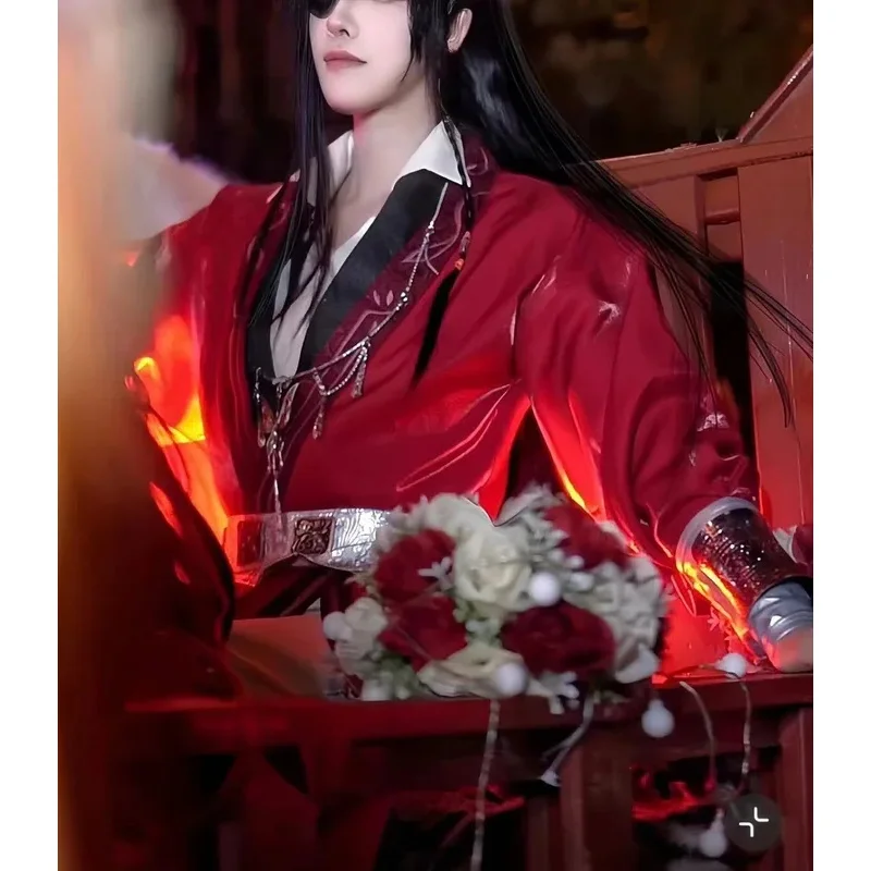 2024 Nieuwe Tweede Serie Heaven Officiële Zegen Hua Cheng Cosplay Kostuum Volledige Set Huacheng Outfit Cosplay Props Uniform