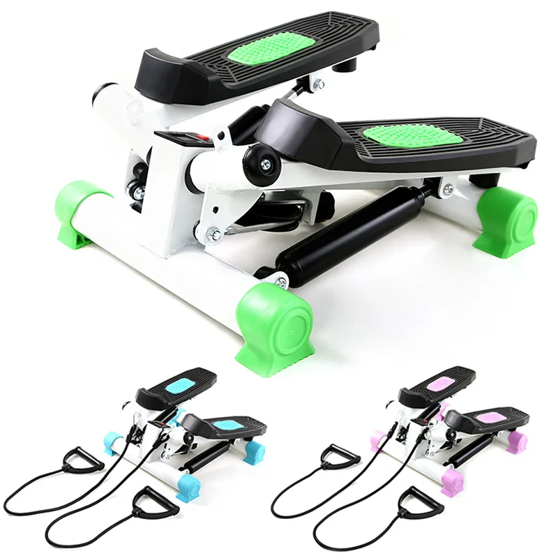 ستيبر منزلي صغير مع مؤشرات ضوء LED - معدات اللياقة البدنية لمراقبة شدة التمرين، تصميم سهل الاستخدام