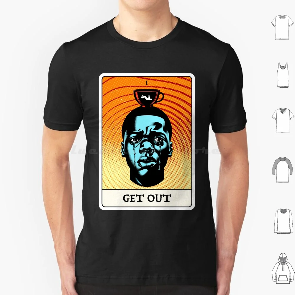 Get Out Tarot-Peele , 2 T Shirt 6xl Cotton Cool Tee Tarot Style Films Movies Meme Nope New Get Out Film Get Out Movie Scene