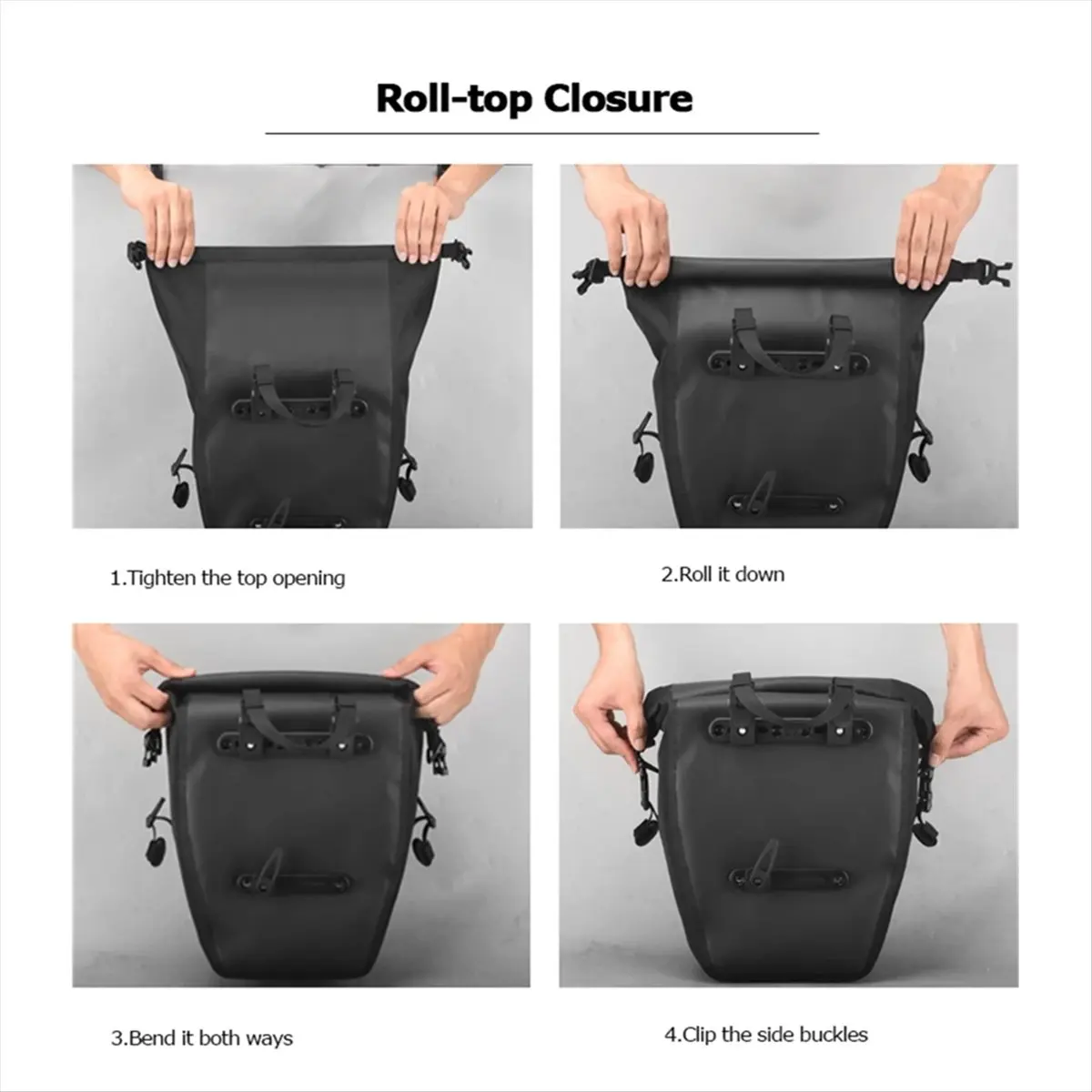 A008  10L Mountain Road Bike Waterproof Bicycle Pannier Bag Cycling Back Rear Seat Trunk Bag Rack Pack Shoulder Bag