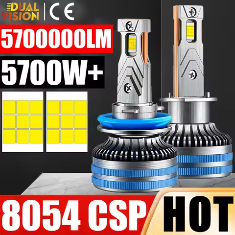 5700W 5700000LM H7 H4 HB3 HB4 9005 9006 H1 H3 H8 H9 H11 9012 LED Car Headlight Bulbs Canbus 6000K Ultra Led Lamps 8054 Fog Light