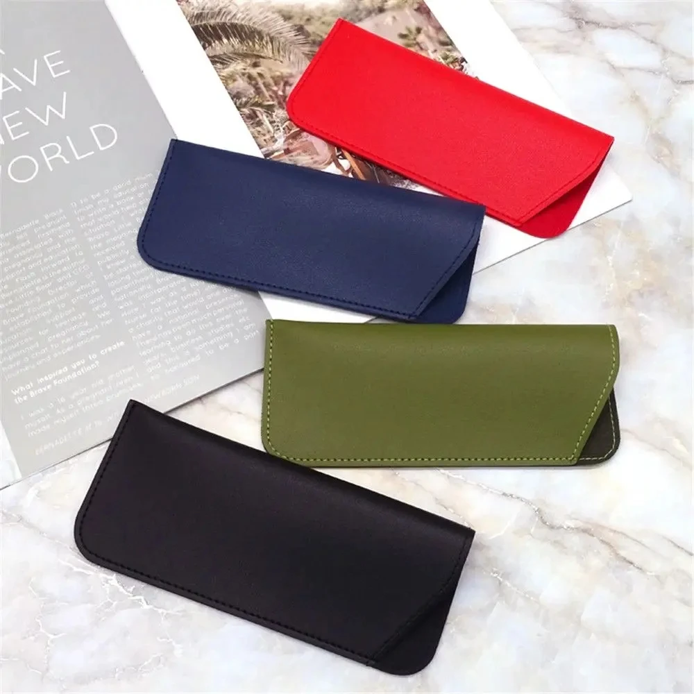 Glasses Protective Cover Soft Women Men Pouch PU Leather Sunglasses Case Glasses Box Glasses Bag