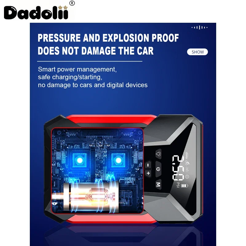 Auto Jump Starter Startapparaat Batterij Power Bank 12V38000mAh Jumpstarter Auto Buster Emergency Booster Autolader Jump Start