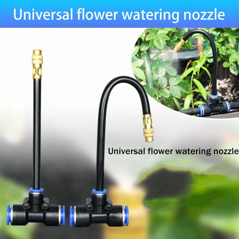 5-20M Universal Automatic Irrigation Sprinkler Kit Rotating Copper Nozzle Garden Balcony Atomization Sprinkler Watering Kits