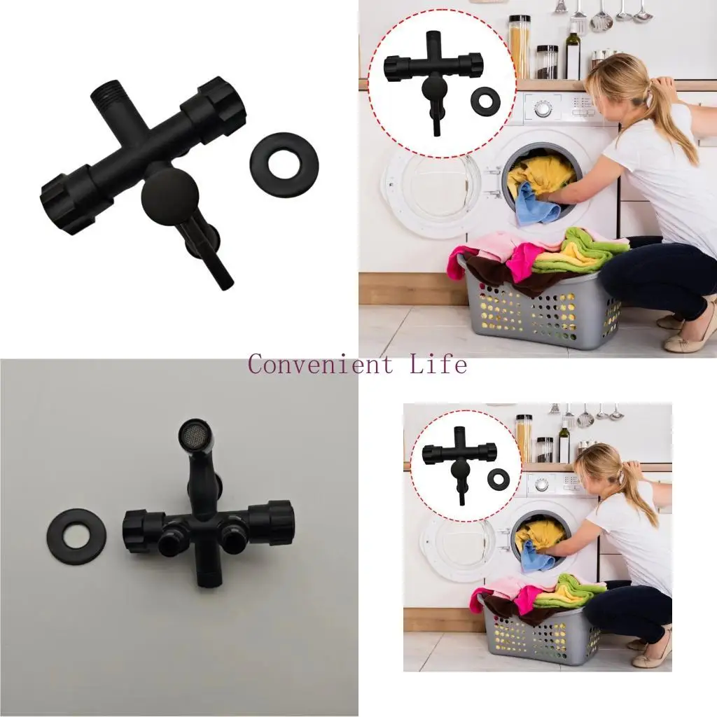 

L1EE Сильный 3 Выходной Прачечный Смеситель Легкая Установка Универсальная дозировка кран для стиральной машины посудомоечная