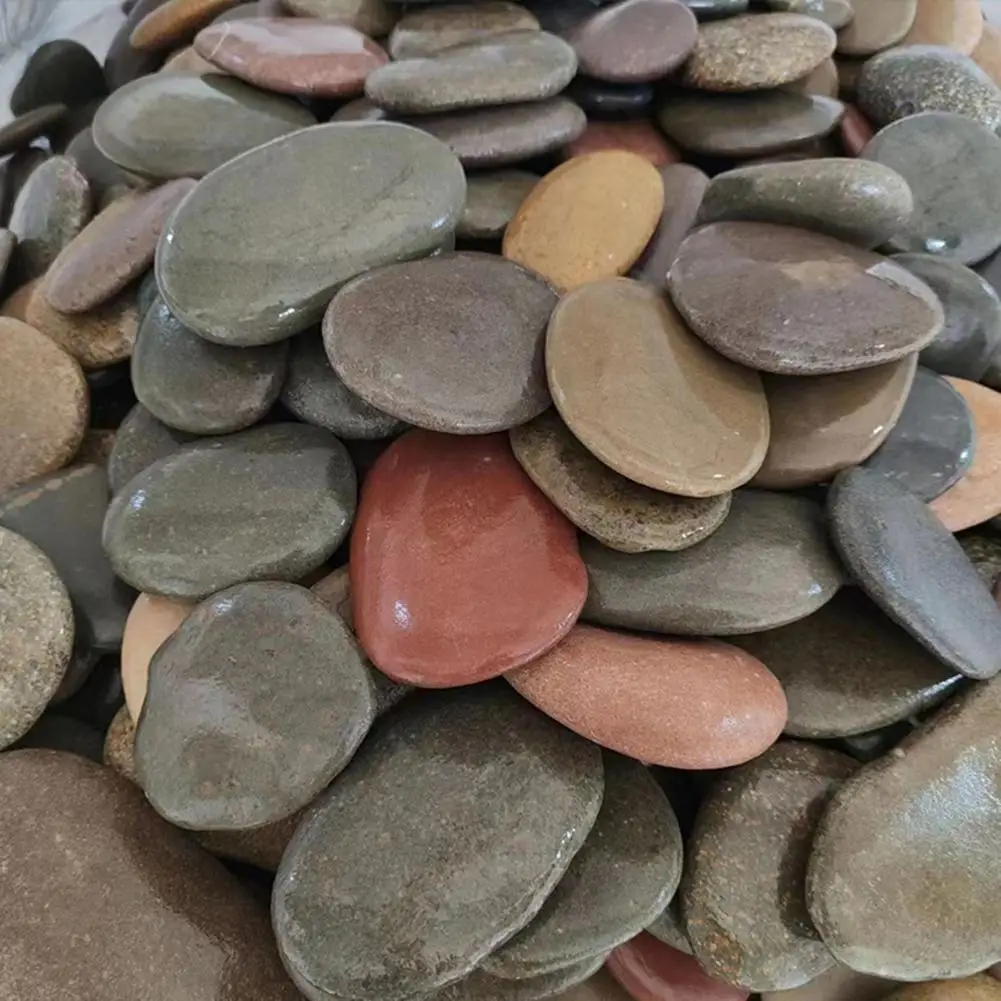 Craft Stones for Kids 5 Pcs Natural River Pebbles for Painting Smooth Flat Stones for Arts Craft Unpolished Crafting Rocks Diy