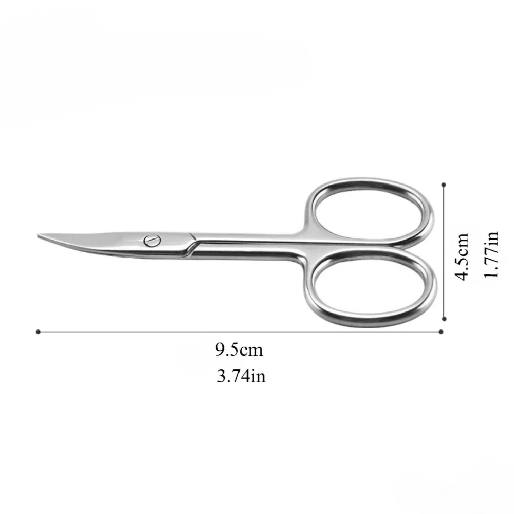 Stainless Steel Professional Manicure Scissors Cuticle Precision Beauty Grooming for Nail Facial Hair Eyebrow Eyelash Nose Hair