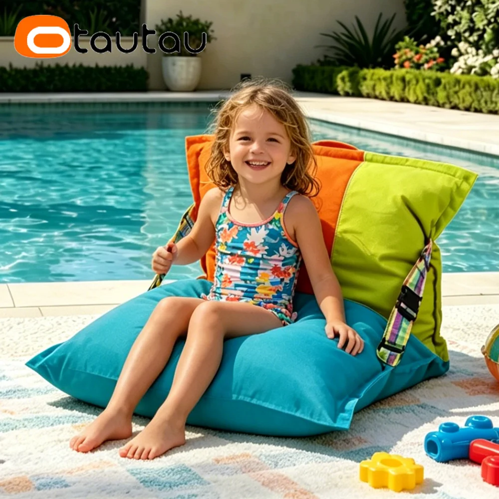OTAUTAU Children Outdoor Bean Bag Cover Swim Pool Float Pouf Storage Beanbag Cover DD258【No Filler!Need Buy Filler Yourself】 - view 4