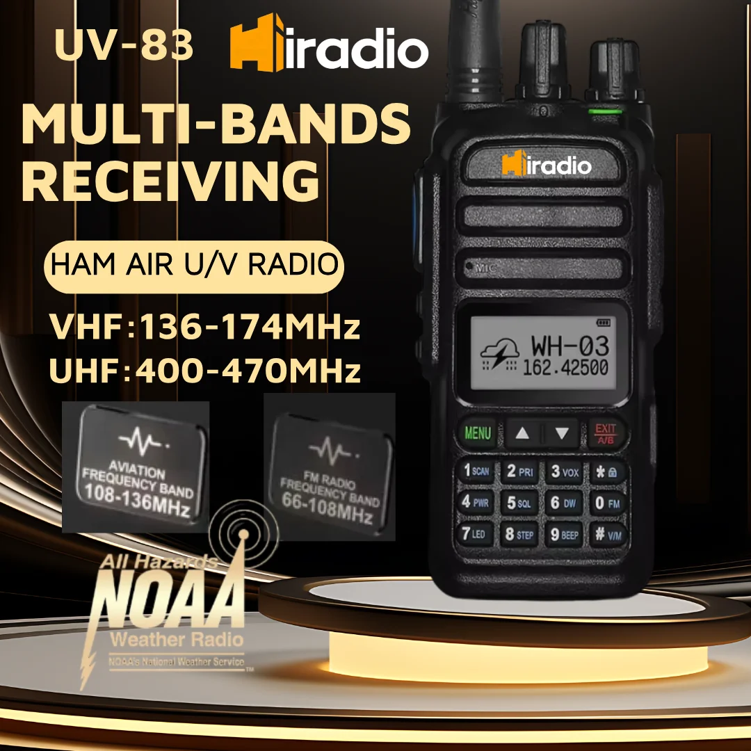 

Iradio Y23UV-83 Air Band 3500Mah Battery 400-520MHz VHF136-174MHz Camping Walkie Talkies De Largo Alcance Vox Ham Two-way Radio
