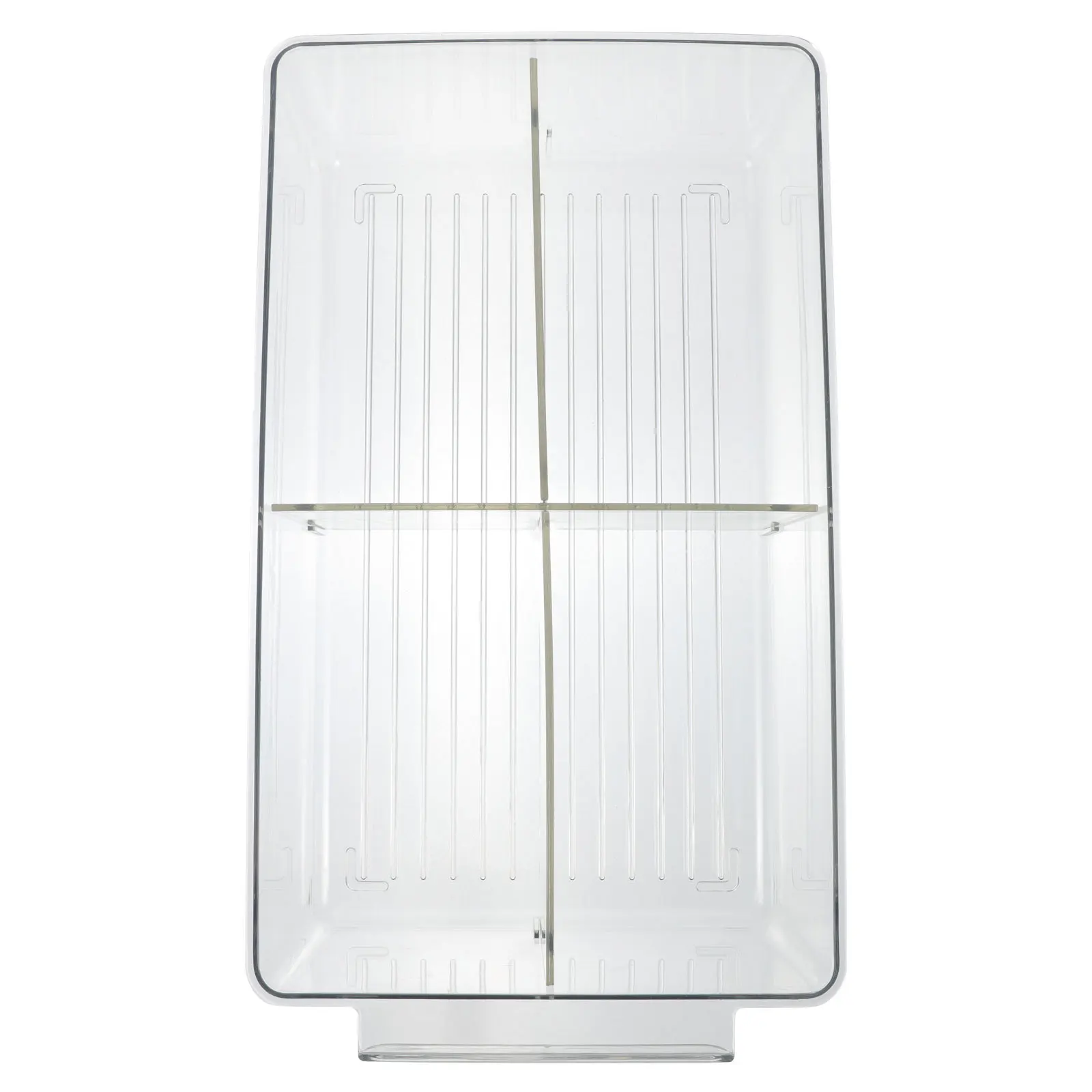 

Refrigerator Food Storage Box Crossing Compartment Plastic Container Transparent Fresh Keeping Bin Multipurpose Fridge Food