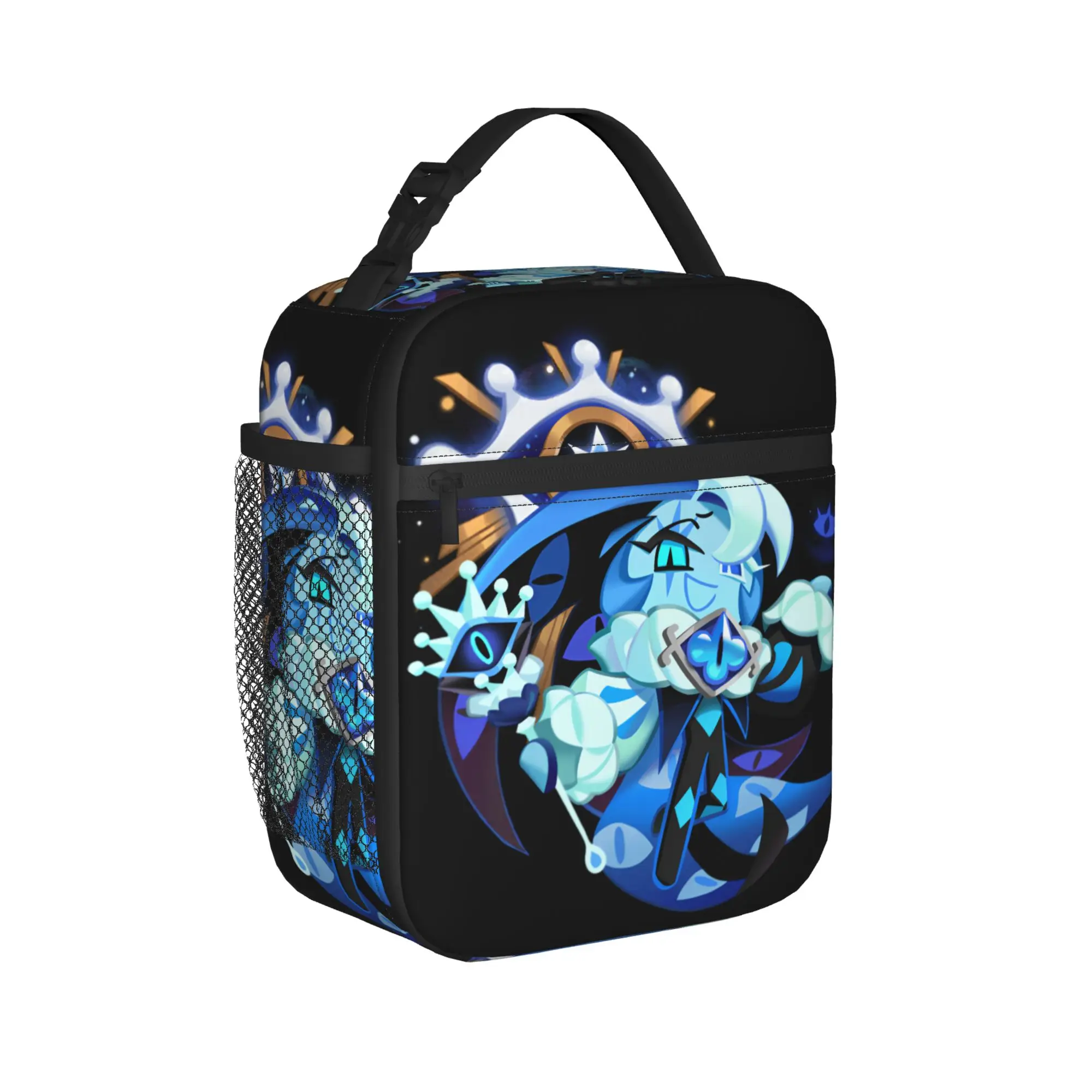 Shadow Milk Cookie Run Kingdom Insulated Lunch Bag Portable  Anime Meal Container Cooler Bag Tote Lunch Box Food Storage Bags