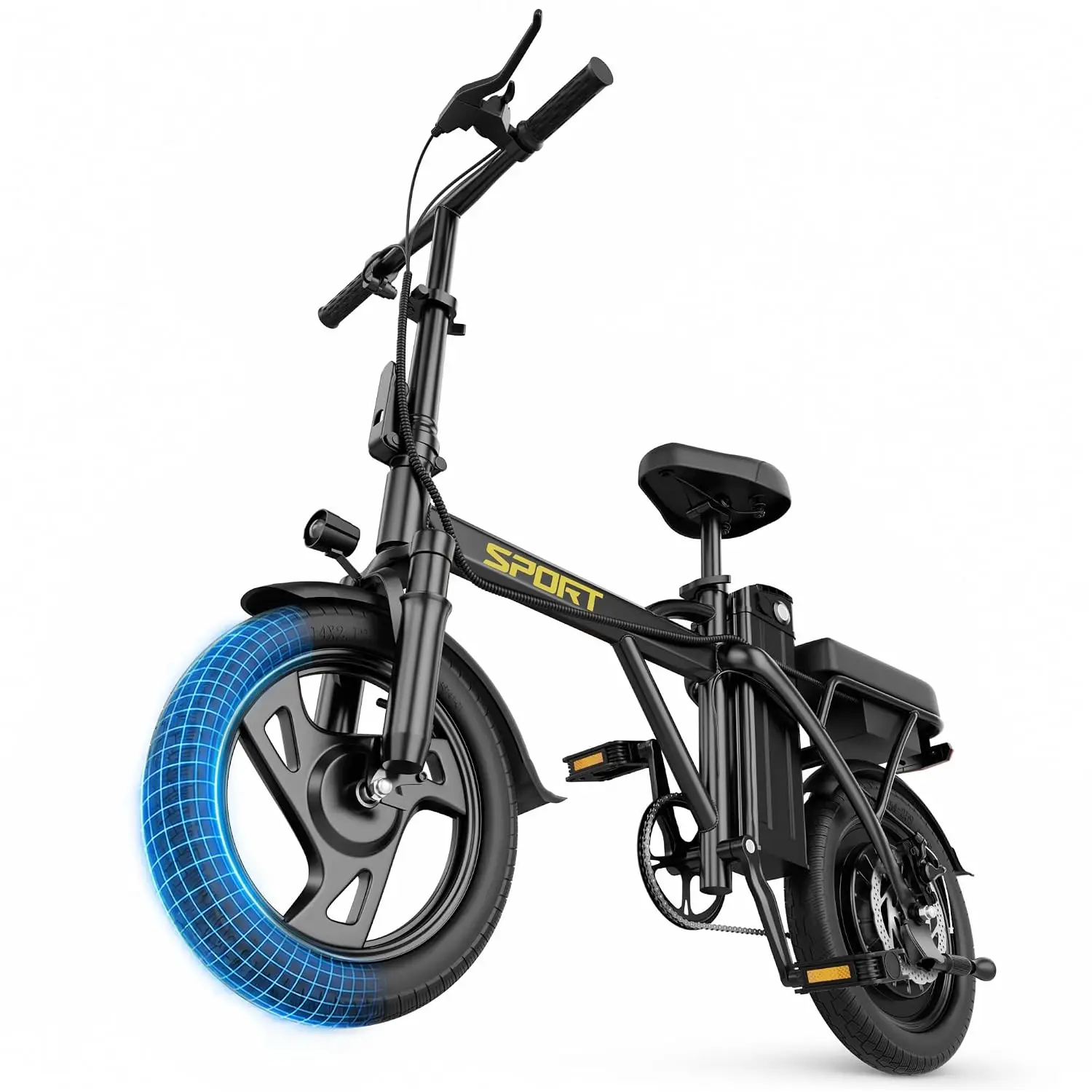 Electric Folding Bike Adults 750W 20MPH 14inch Commuter Urban, Customized