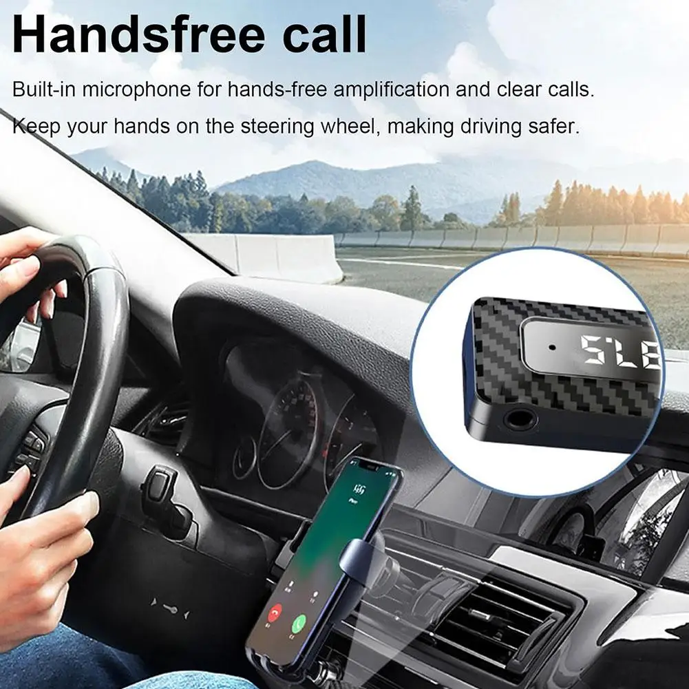 

Blue Tooth Car Adapter Blue Tooth Fm Transmitter Blue Wireless Receiver Output Stereo Audio Input Transmitter Adapter Tooth K7j6