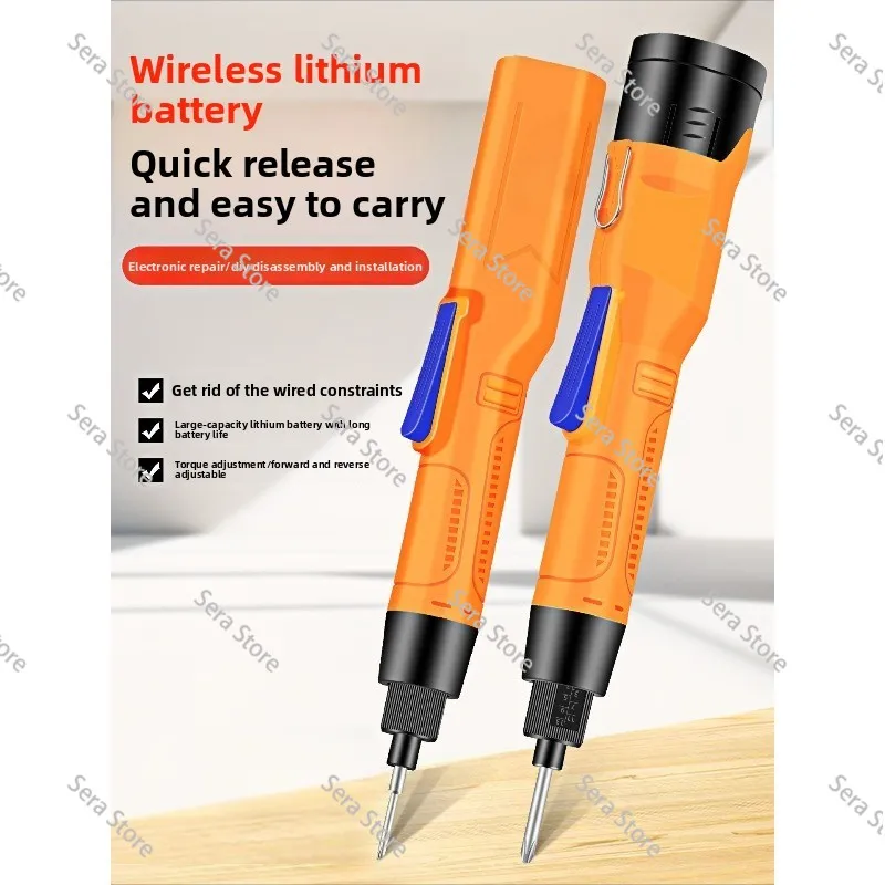 Rechargeable 12V electric screwdriver lithium battery straight handle 801 wireless notebook mobile phone repair tool