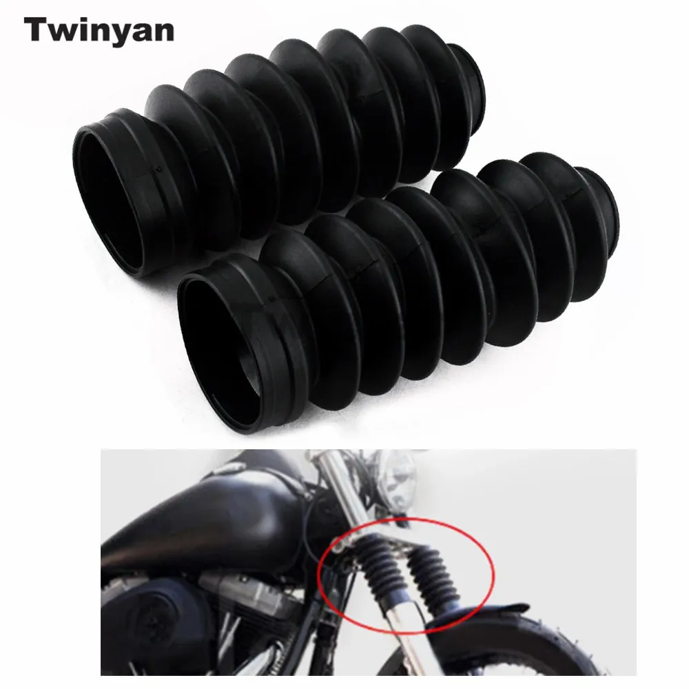 

Motorcycle 39mm Front Fork Guard Cover Protector Gaiter Gators Boots Rubber Accessories For Harley Sportster X48 FXST FXWG