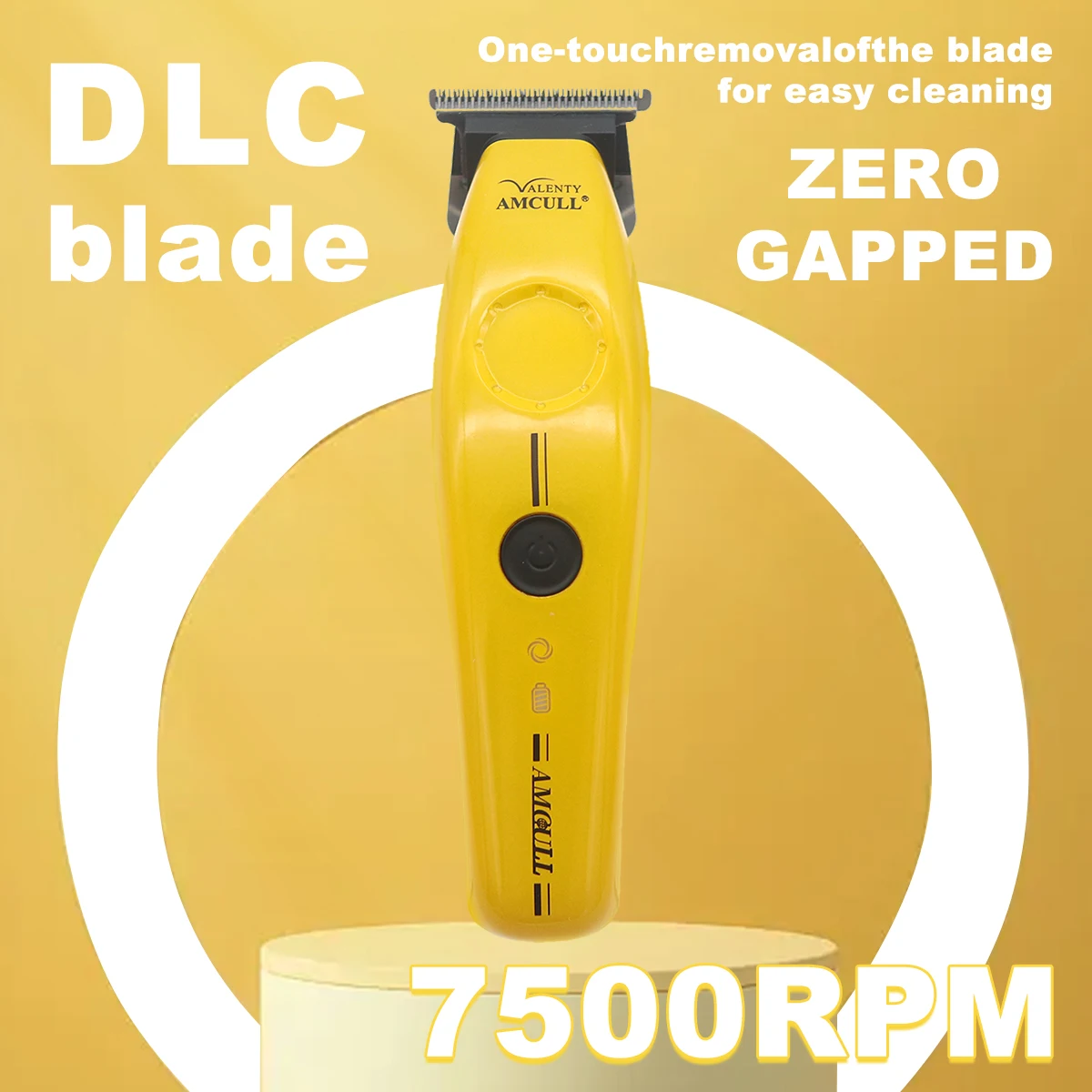 

Профессиональная машинка для стрижки волос для мужчин с DLC T-Blade Zero Gapped, 7000 об/мин, малошумный беспроводной триммер для волос, финишная машина