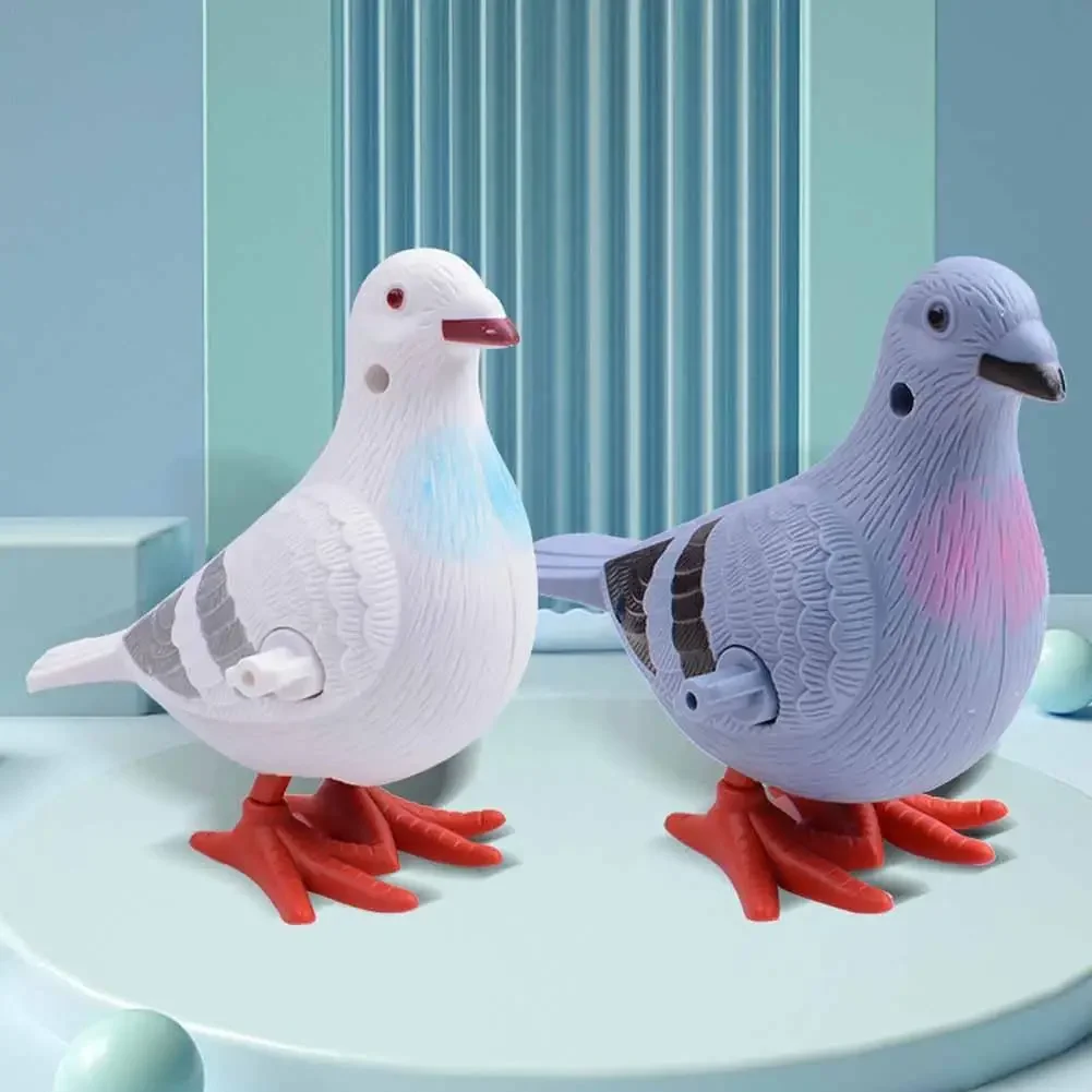 

Novelty Funny Clockwork Toy Pigeon Funny Simulation Pigeon Toy Clockwork Pigeon Children Winding Bouncing Toy Kids Birthday Gift