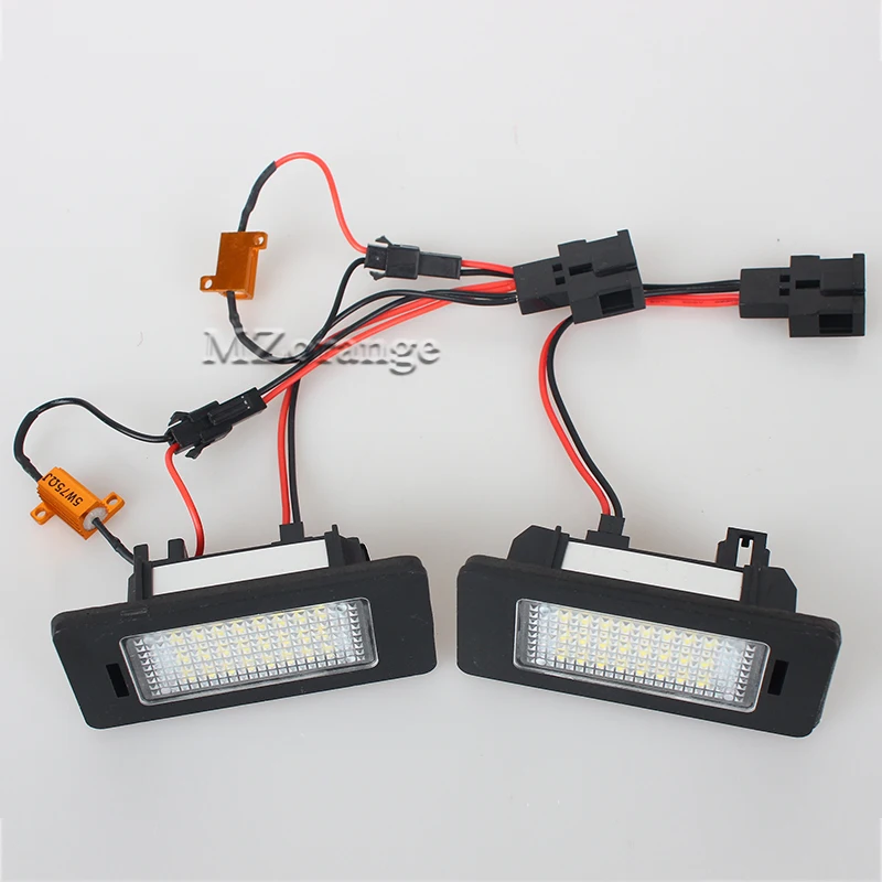 2 SZTUK 24-SMD Oświetlenie tablicy rejestracyjnej LED dla SKODA Octavia 3 Dla Rapid Dla Yeti Dla Fabia Dla Superb B6 Akcesoria samochodowe — zdjęcie 3
